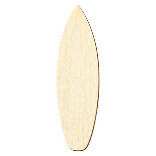 Holz Surfboard - Deko Basteln 3-50cm, Größe:40cm, Pack mit:1 Stück