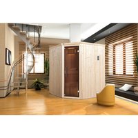 Sauna »KIRUNA 2«, inkl. 4.5 kW Plug&Play-Saunaofen mit externer Steuerung für 2 Personen