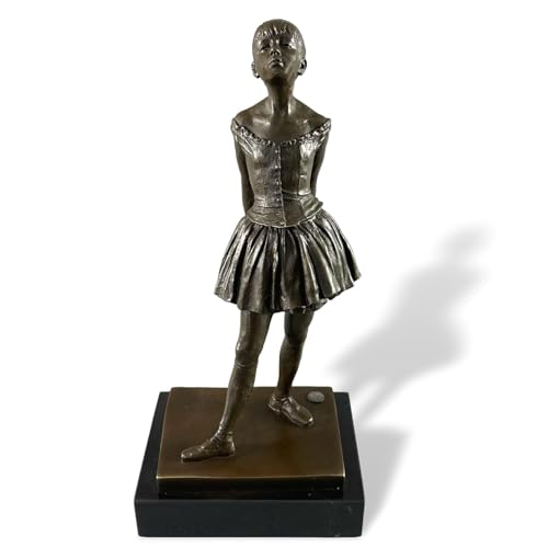 aubaho Bronzeskulptur Tänzerin Ballerina Ballett Bronze Skulptur Antik-Stil nach Degas