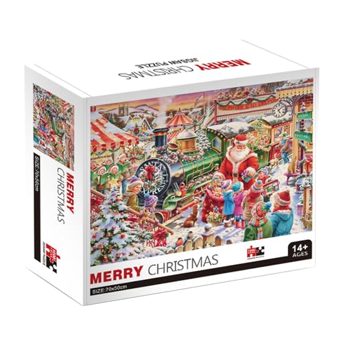 vsilay Festliches Weihnachtspuzzle 1000 Teile HighLevel Puzzle Stadtansicht Papier Puzzle DIY Ölgemälde Erwachsene Stress Spielzeug