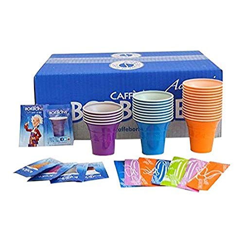 Caffè Borbone , Kunststoff, Kit Zubehör für Getränke, Mehrfarbig, 150 Einheiten