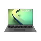 2022 LG gram 16 Zoll Ultralight Notebook - 1,199g Intel Core i7 Laptop (16GB RAM, 1TB SSD, 20,5h Akkulaufzeit, 16:10 Entspiegeltes IPS-Display, Thunderbolt 4, Win 11 Home, Mirametrix) - Grau