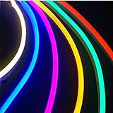 5M LED flexibler Streifen Licht AC 220V LED Neon Flex Tube 120led IP65 Wasserdichte Seil String Lampe, Multi Farbe Wählen Sie für Heim DIY Urlaub Festival Dekoration (16.4ft / 5m) EU Power Plug