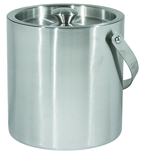 Thermo - Eiswürfelbehälter CNS 2,5 Liter Eiskübel für Partys und Cocktailbar isoliert