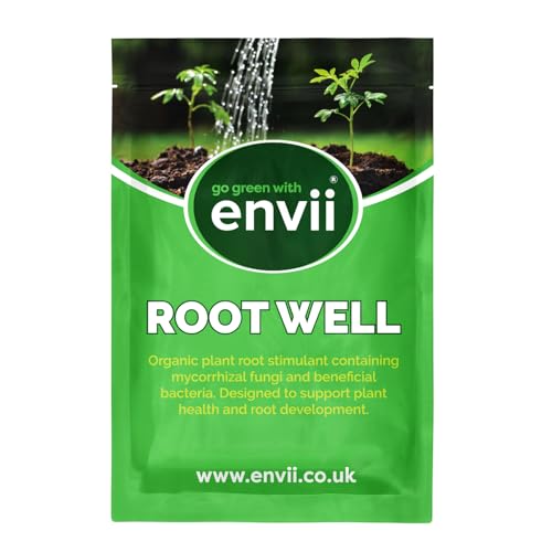 envii Root Well - Bio Mykorrhiza Pilze Granulat für Pflanzen - Angereichert mit Bakterien - Verbessert die Nährstoffaufnahme - 80g Versorgt 80 Pflanzen