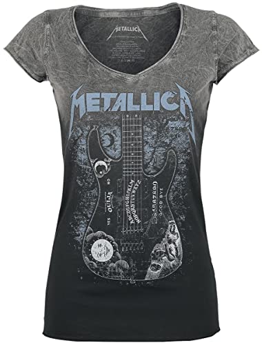 Metallica Ouija Guitar Frauen T-Shirt schwarz/grau 4XL 100% Baumwolle Band-Merch, Bands