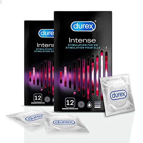 Durex Intense Orgasmic Kondome, 2 x 12 Stück (24 Kondome)