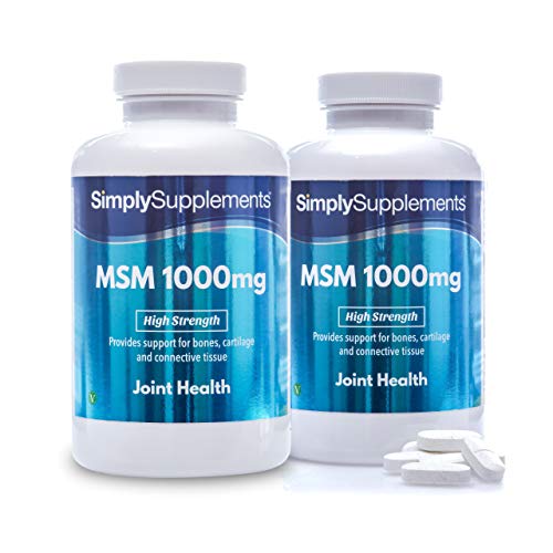 MSM 1000mg - Geeignet für Veganer - 360 Tabletten - SimplySupplements