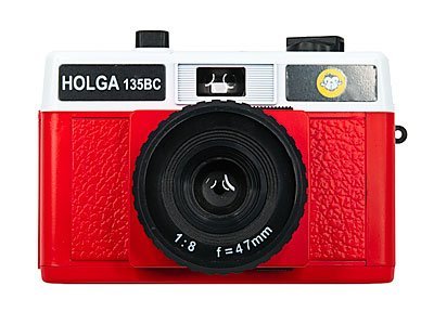 Holga 135BC Rot und Weiß 35 mm Kamera