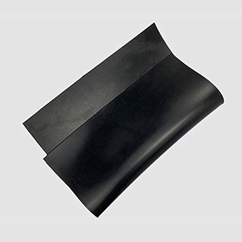 Without brand Nj-Rubber, 1pc Silikon-Gummi-Blatt Stärke 0,1 0,2 0,3 0,5 mm dünnes Brett Hohe Temperatur Chemische Beständigkeit Schwarzen Quadrat Gummimatte Platte (Größe : 0point5mm)