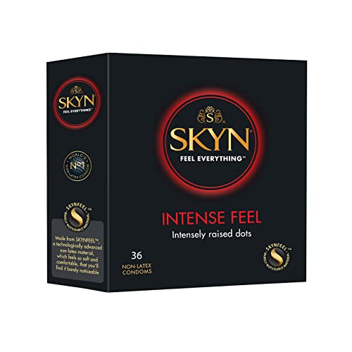 SKYN Intense Feel, Stimulant Non-Latex Condoms, 36 Condoms Value Pack