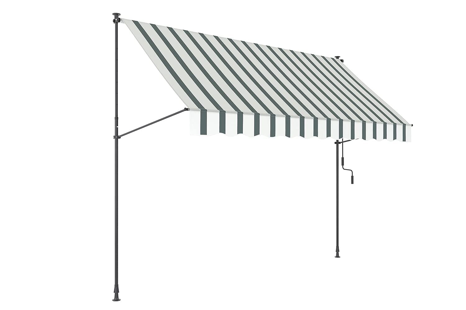 empasa Klemmmarkise 'ILANGA' Balkon Markise Klemm-Markise, UV-beständig und höhenverstellbar, Verschiedene Größen, 150 cm, 200 cm, 300 cm oder 400 cm x 120 cm