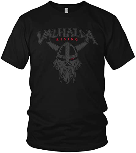 Valhalla Rising Wikinger Odin Krieger Walhalla Vikings Nordmann - Herren T-Shirt und Männer Tshirt, Größe:S, Farbe:Grau Meliert