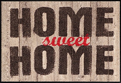 Salonloewe Fußmatte waschbar Welcome Home Sweet Home Wood 50x75 cm SLD1259-050x075