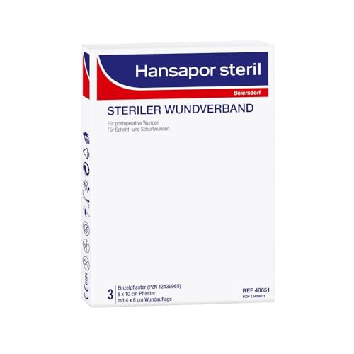 Hansapor steril Wundverband 8 x 10 cm, 25 St