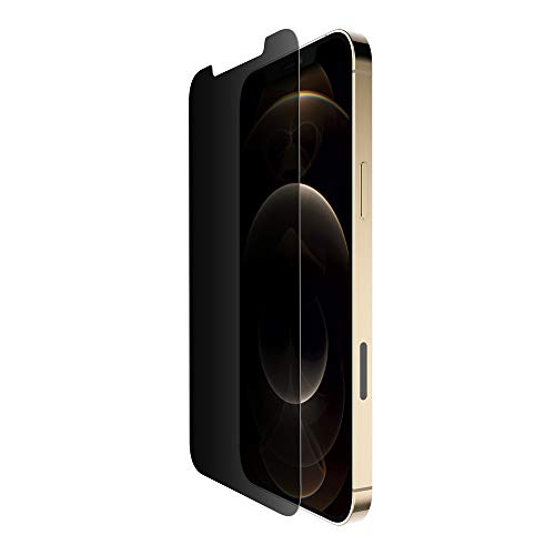 Belkin iPhone 12 Pro Max Displayschutz UltraGlass antimikrobiell mit Sichtschutz (Ultimativer Sicht- und Displayschutz reduziert Bakterien um bis zu 99 Prozent)