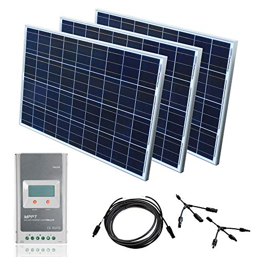 Solar Set 12 V Solaranlage MPPT Laderegler Solarkit PV Wohnmobil Solarmodul, Wattzahl:300 W