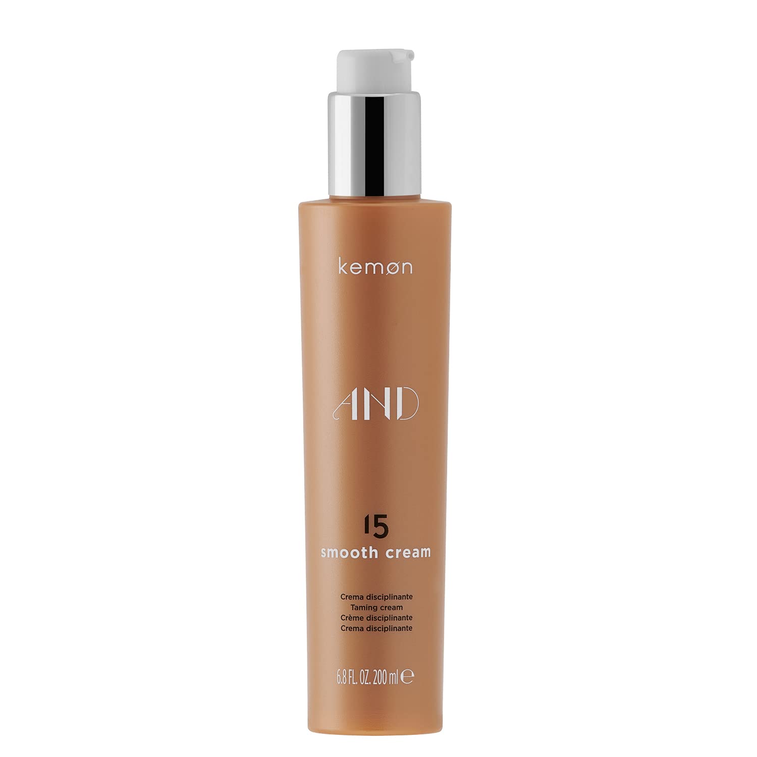 Kemon AND 15 Smooth Cream - glättende Haar-Creme für mehr Geschmeidigkeit, ideal bei störrischem Haar, Haar-Pflege in Friseur-Qualität - 200 ml