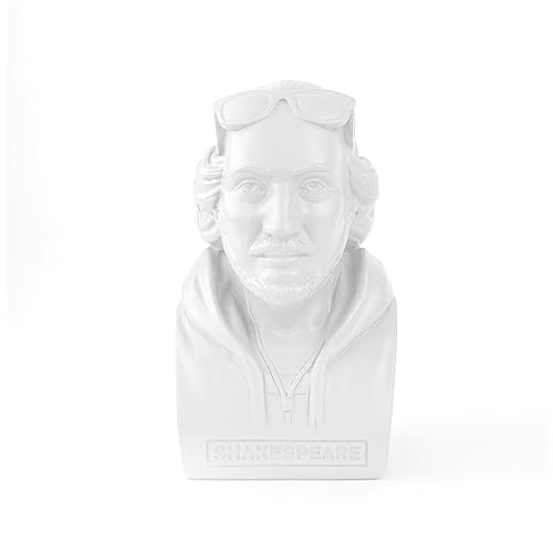 Money Box Shakespeare | Büste Spardose Sparbüchse aus Resin, 14,5 cm, weiß