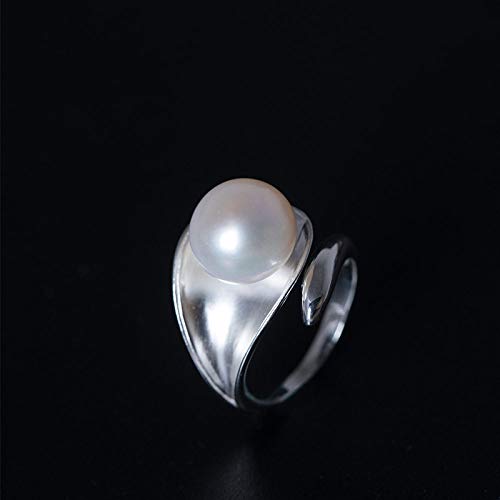Verstellbarer Ring für Damen – modischer, schlichter S925-Ring mit eingelegten Perlen, verstellbarer offener Ring, personalisierte Modeaccessoires, Eheringe, Ewigkeitsring, Geschenk für Frauen und Mä