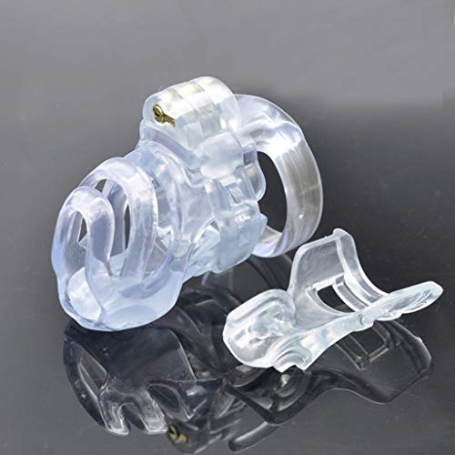 New Short 3D Men Chastity Device Penis Lock Cage Natural Resin Slavery Cock Ring Adult Sex Toys