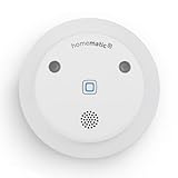 Homematic IP Smart Home Alarmsirene, kabellose Funk-Innensirene mit App-Funktion warnt hörbar, sichtbar und per Push-Nachricht, 153825A0