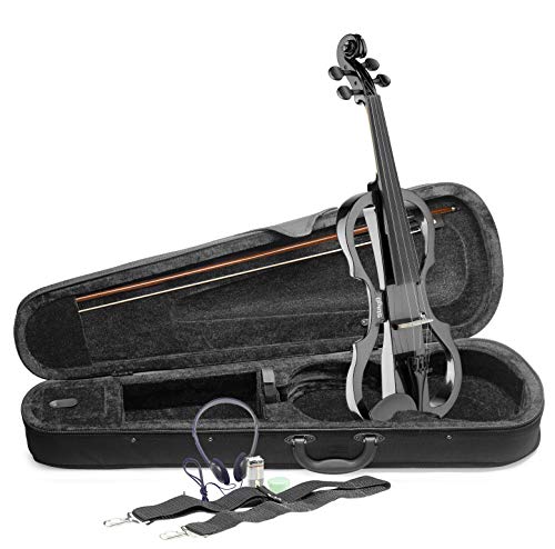 Stagg EVN x-4/4 MBK voller Größe Elektrische Violine Outfit - Schwarz