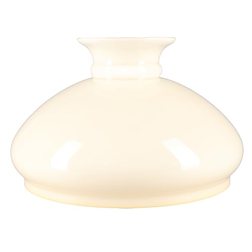 Petroleumglas Lampenglas Ersatzglas Glasschirm Ø 275mm Opalglas 185mm Höhe Beige