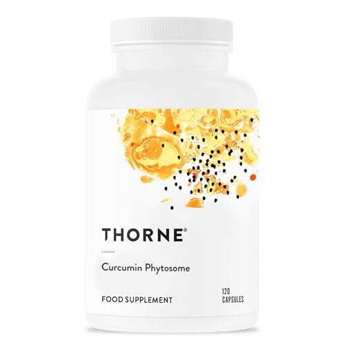 Thorne Curcumin Phytosome 500 mg (Meriva) - Verzögerte Freisetzung, Klinisch Untersucht, Hohe Absorption - Unterstützt eine Gesunde Entzündungsreaktion in Gelenken und Muskeln - 120 Kapseln