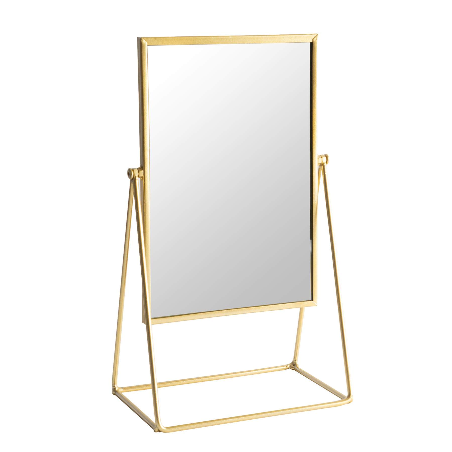 Harbour Housewares Rechteck Makeupspiegel - 22 X 39cm - Gold