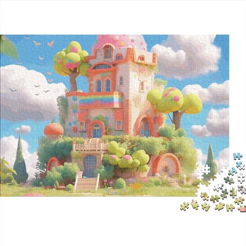 Schloss-Puzzle für Erwachsene, lustig, 1000 Teile, Spielzeug, Denkspiel, Dekoration, Bildungsspiel, 1000 Stück (75 x 50 cm)