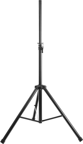 McGrey SPS-1 Boxenstativ Stahl schwarz (Boxenstativ aus Stahl, stabile, extra breite Dreibein-Konstruktion, ausziehbar von ca. 130 - 193 cm, Belastbarkeit: max. 50 kg, Gewicht: 3,3 kg)