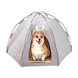 Zelt für Hunde | Tipi-Zelt für Haustiere,Faltbares Katzen-Tipi, atmungsaktive Katzenbetthöhle, Katzenspielzelte, Sommer-Katzenhaus für kleine mittelgroße Katzen und Hunde Xuanshengjia