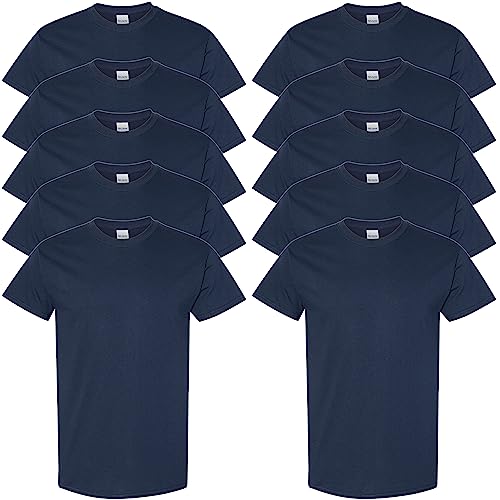 Gildan Herren Heavy Cotton Adult T-Shirt, Navy, XX-Large