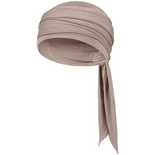 Christine Headwear Mantra Bambus Uni Turban Kopftuch Damenturban Chemo-Kopfbedeckung (One Size - Taupe)