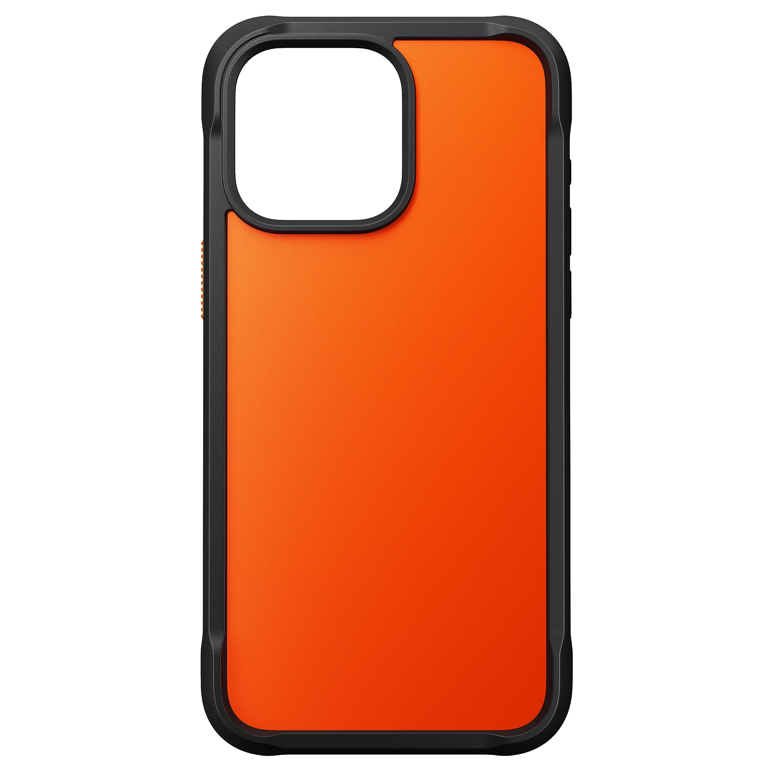 NOMAD Rugged Case | für iPhone 15 Pro Max | Schutzhülle aus Polycarbonat mit TPU-Bumper | Matte PET-Rückseite | MagSafe-kompatibel | Ultra Orange