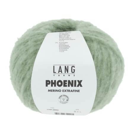 Lang Yarns 100g "Phoenix"- Farbe: 92 - lindgrün - eines der weichsten Garne, welches Sie je gefühlt haben.