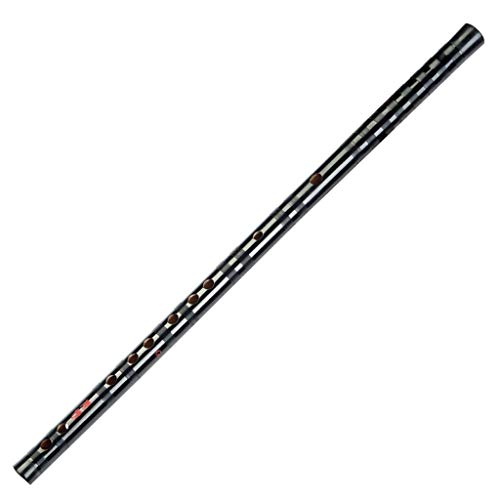 LCJQ Flöte C D E F G Tonart Bambus Flöte Chinesisch Traditionelles Musikinstrument Schwarz Vertikales Holzblasinstrument C Flöte Musikinstrument (Größe : E-Ton)