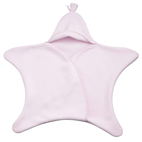 Filet Schlafsack Nanna aus warmem Fleece in Sternform für Babys Farbe Rosa - 190 g