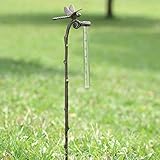 SPI Home Regenmesser Libelle Gartenstecker Aluminium Messgerät für Niederschlag