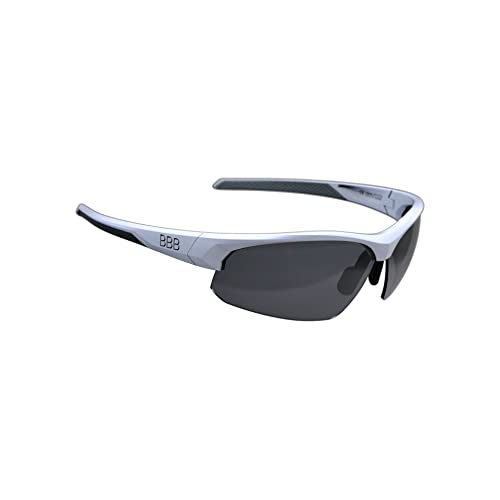 BBB Cycling Fahrrad, Mountainbike Sportbrille Mit Wechselgläsern Impress Polycarbonat, BSG-58, Matt Weiss