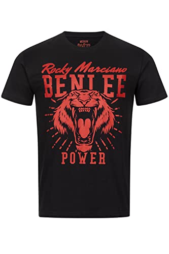 Benlee Herren T-Shirt Normale Passform Tiger Power Black/Red 3XL