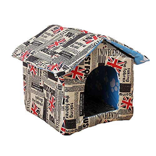 cuffslee Outdoor Pet House Small tent for pets Waterproof Thickened Cat House Nest Tent Detachable and Foldable dog Cabin S/M/L