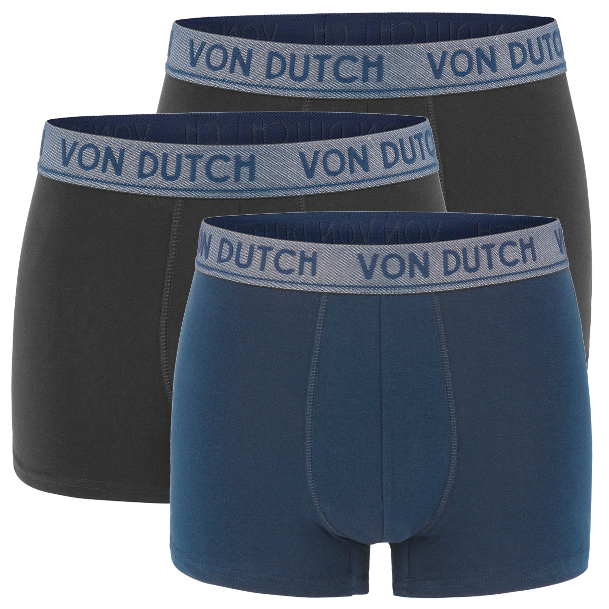Von Dutch 2er Pack Basic Boxer Boxershorts Herren Unterwäsche VD1BCX2CAM, Bekleidungsgröße:XL, Farbe:Camo Green