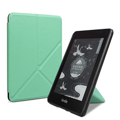 Mint Green Slimshell Case für 6,8 " Kindle Paperwhite (11th Generation-2021) und Signature Edition, Origami Standing Shell Cases Cover für Kindle Paperwhite 2021 Case, Paperwhite 11th Gen 2021 Case