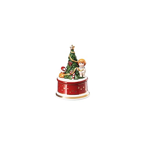 Hutschenreuther klein 2023-Am Weihnachtsbaum die Lichter Brennen Spieluhr, Materialmix, Mehrfarbig
