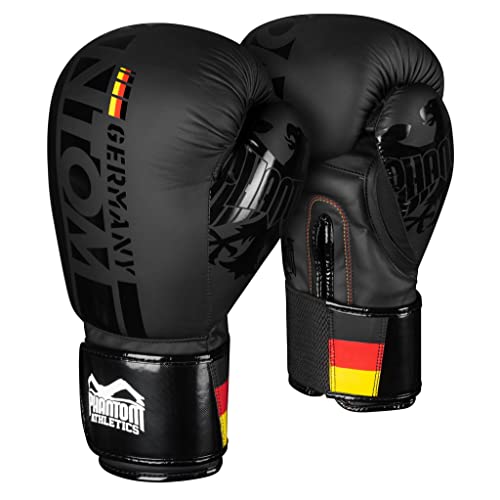 Phantom Boxhandschuhe Germany | MMA Muay Thai-Boxing Gloves | 10-16 oz | Männer - Schwarz
