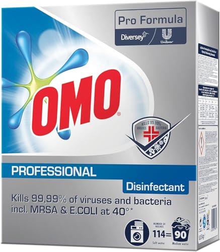Omo Professional Disinfectant Desinfektionswaschmittel ab 40°C 90 WG = 8,55 kg