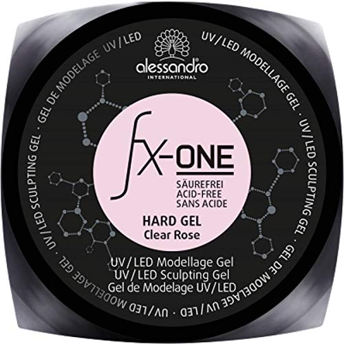 Nagelmodellage FX-One Hard Gel Clear Rose 15 ml