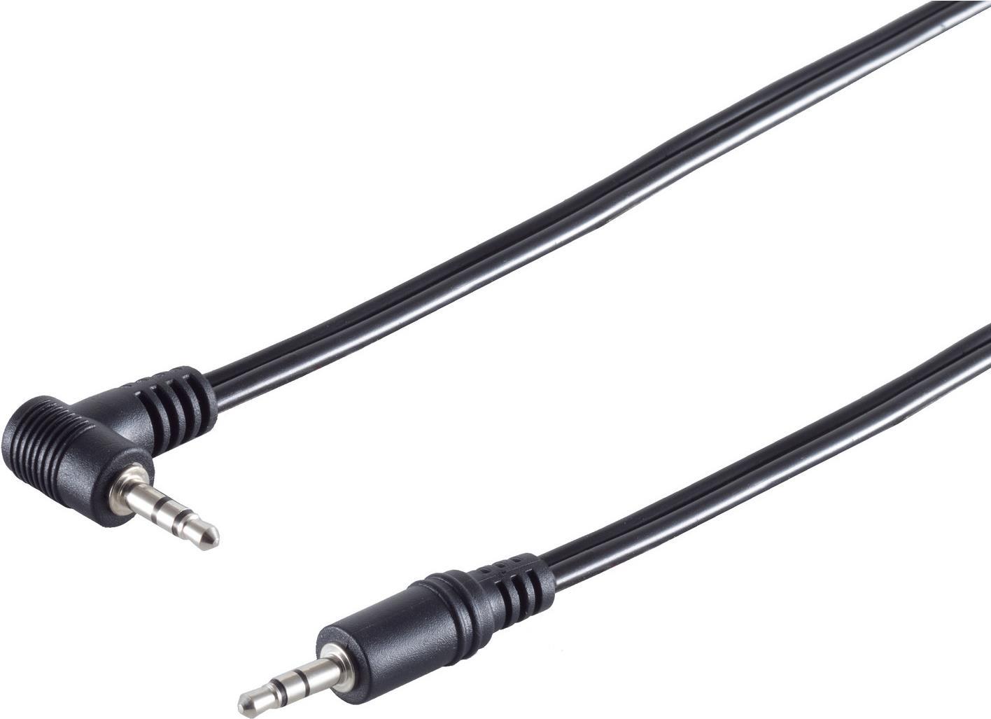 S/CONN maximum connectivity Klinken-Kabel-Winkel-Klinkenstecker 3,5mm stereo auf Klinkenstecker 3,5mm stereo, 1,5m (30817)